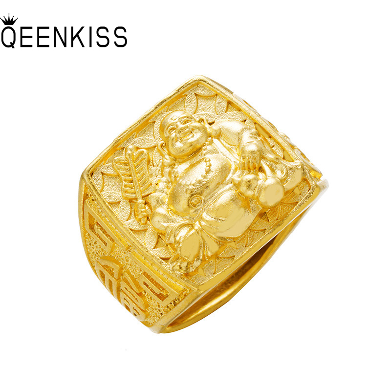 Mens Vintage Grooming Kit - QEENKISS Vintage Gold Maitreya Buddha Adjustable