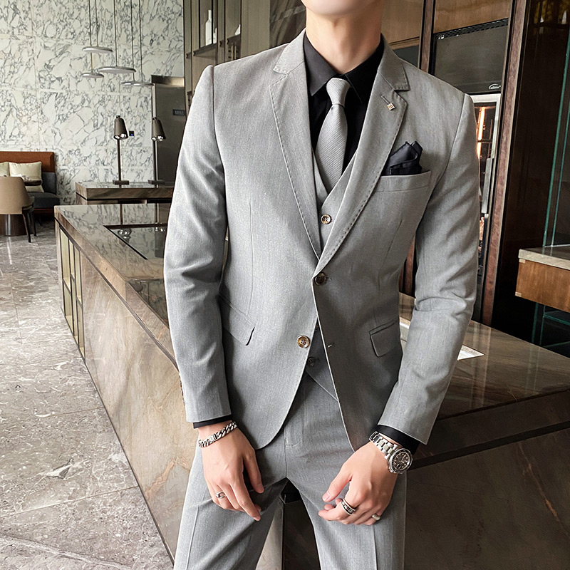 Men'S Grooming Brands - (Áo + Áo Vest + Quần)