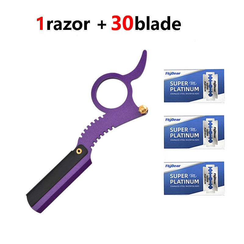 Men'S Grooming Eyebrow Trimming - Vintage Manual Ring-Shaped Razor Holder -