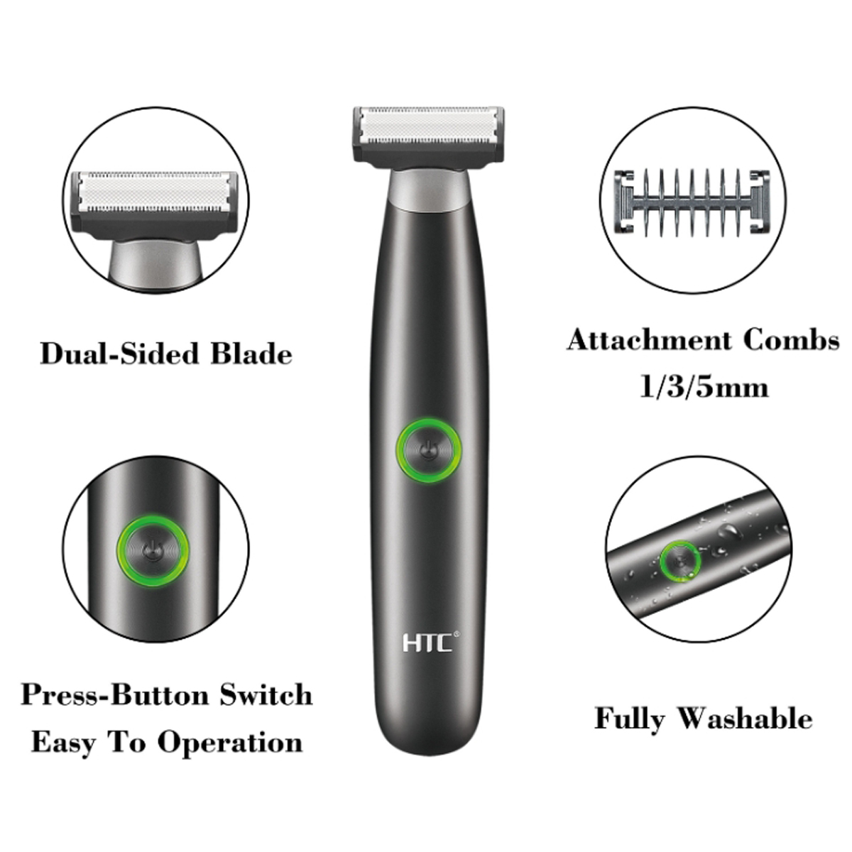 HTC Men's Electric Groin Hair  - đánh giá và giá Men'S Grooming Hair And Body Wash