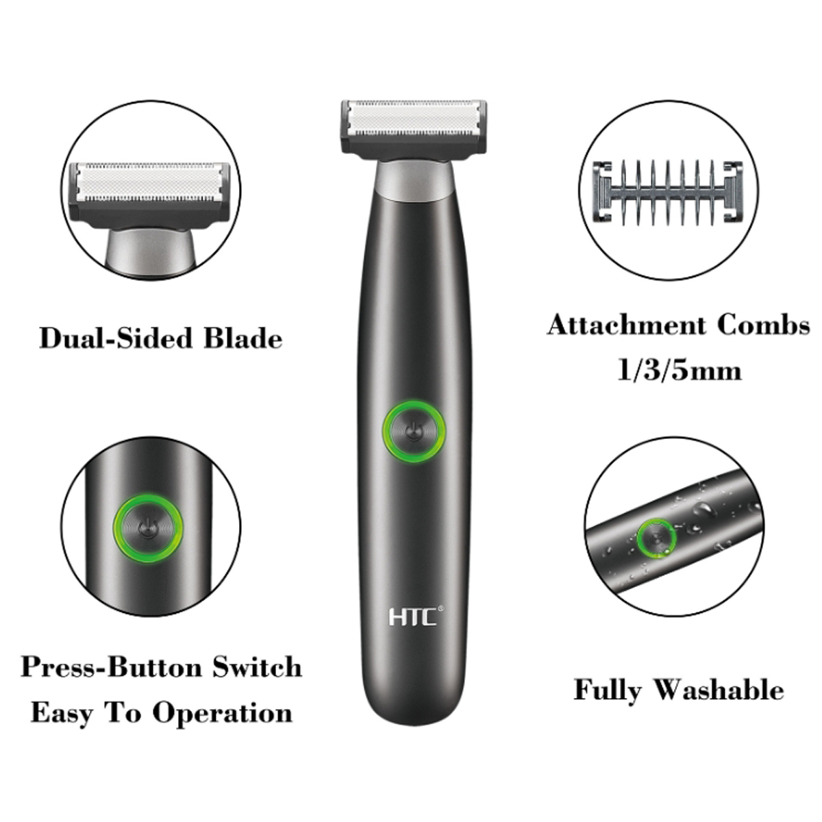 HTC Men's Electric Groin Hair  - đánh giá và giá Men'S Grooming Hair And Body Wash