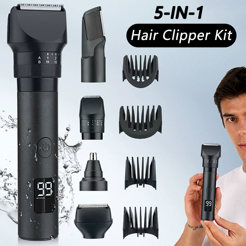 5-In-1 Cordless Hair Clipper L - đánh giá và giá Men'S Grooming Electric Trimmer