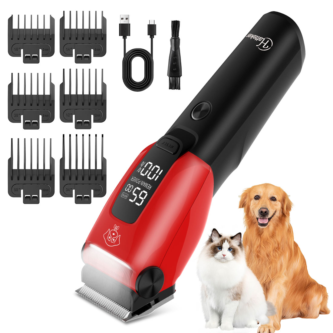 Hatteker Electric Pet Hair Cli - đánh giá và giá Hair Clipper Professional