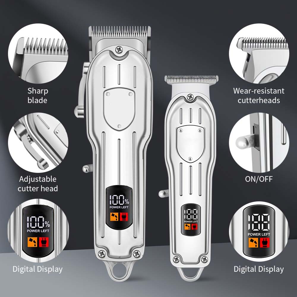 Professional Hair Clipper Set  - đánh giá và giá Men'S Grooming Electric Trimmer