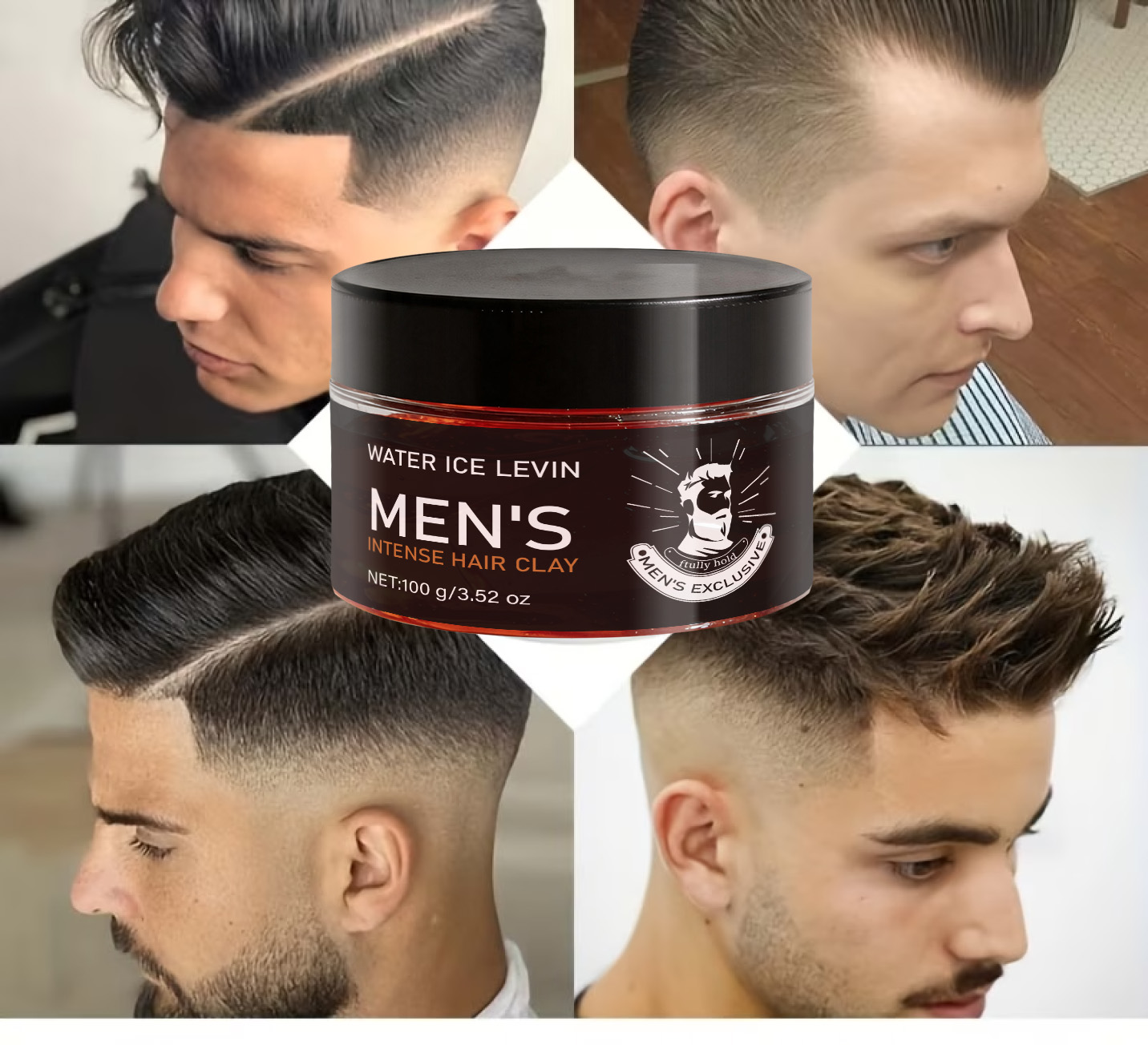 Men's Firm Hold Hair Clay with - đánh giá và giá Pomade Hair Clay