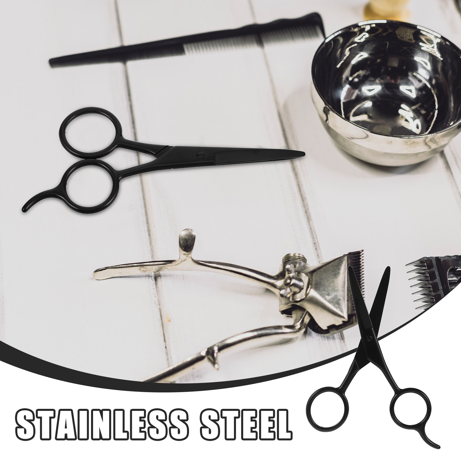 2Pcs Stainless Steel Beard Sci - đánh giá và giá Men'S Grooming Eyebrow Trimming