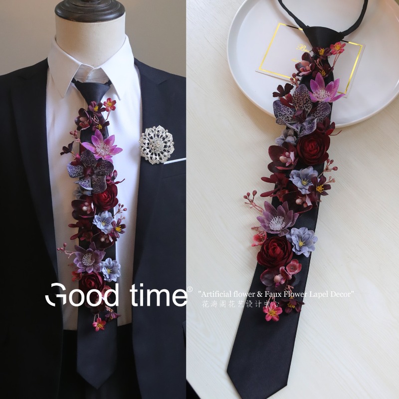 Tie flower simulation flower,  - đánh giá và giá Men Grooming Home