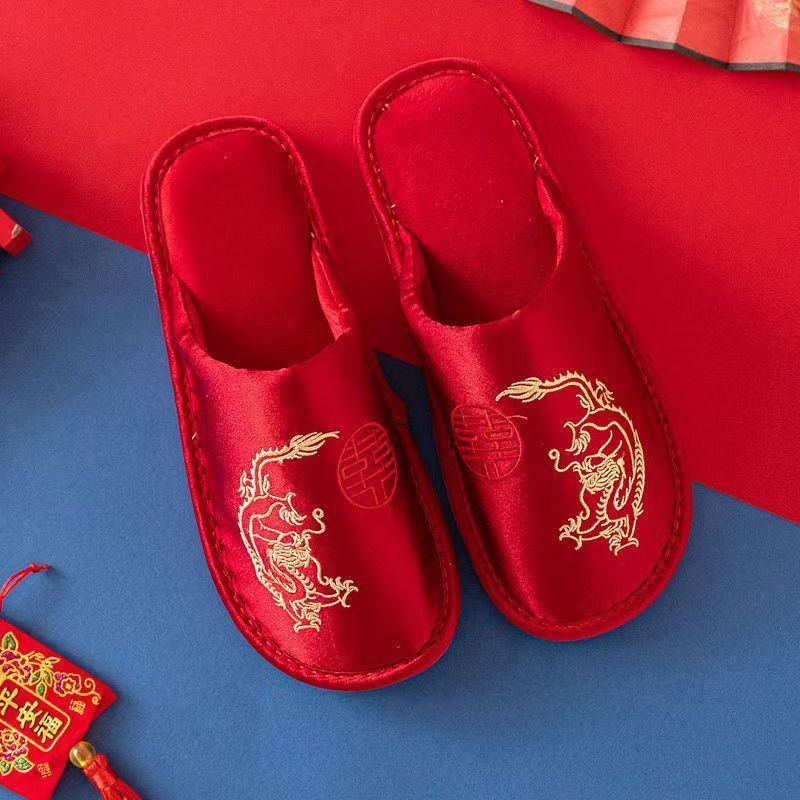 Men Silk Baotou Red Wedding Sl - đánh giá và giá Men Grooming Home