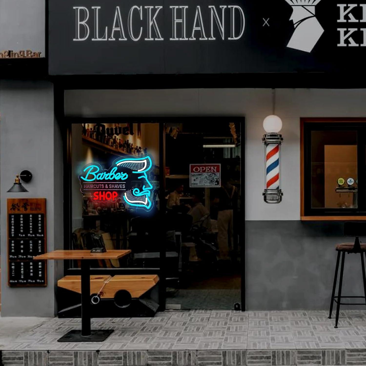 Barber Shop Neon Sign USB Dimm - đánh giá và giá Men'S Grooming Barbershop