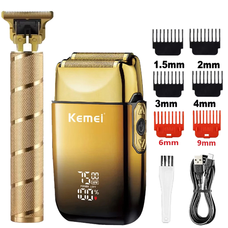 Kemei KM-TX10 T9 Hair Trimmer  - đánh giá và giá Men'S Grooming Electric Trimmer