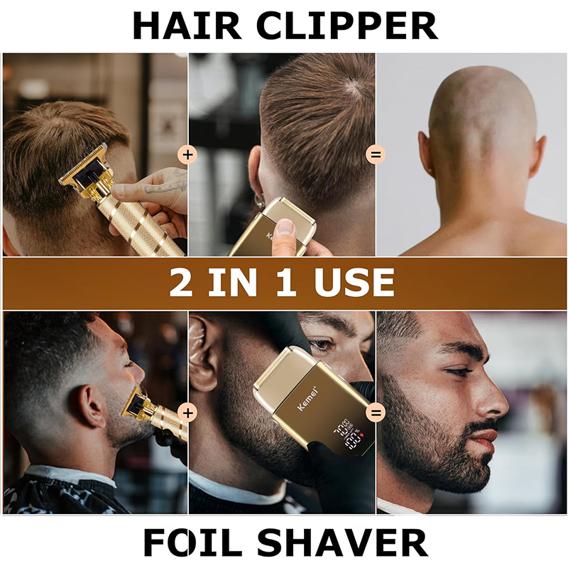 Kemei KM-TX10 T9 Hair Trimmer  - đánh giá và giá Men'S Grooming Electric Trimmer
