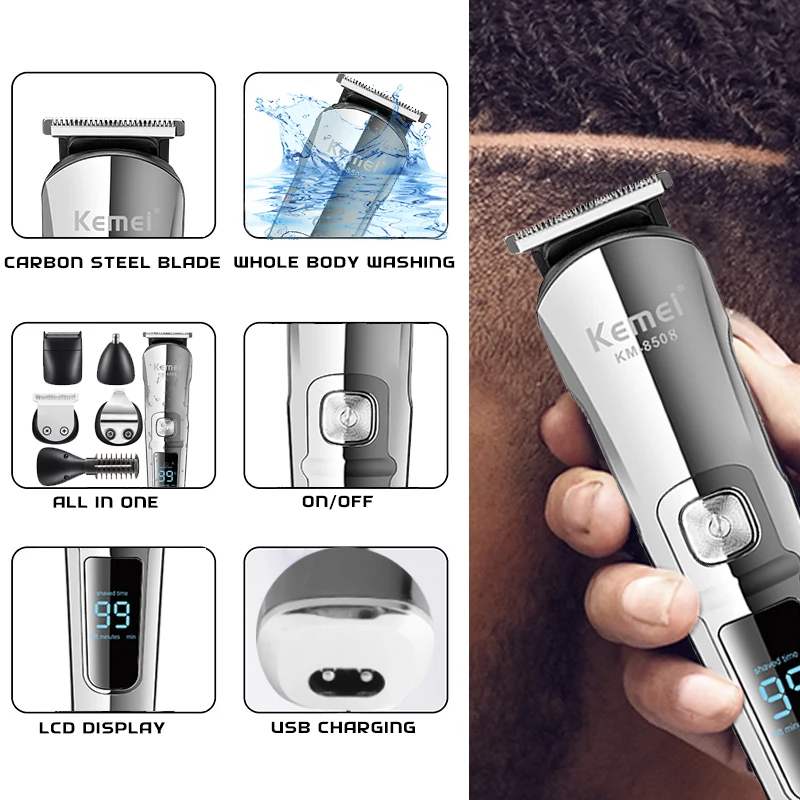 Kemei Professional Multifuncti - đánh giá và giá Men'S Grooming Electric Trimmer