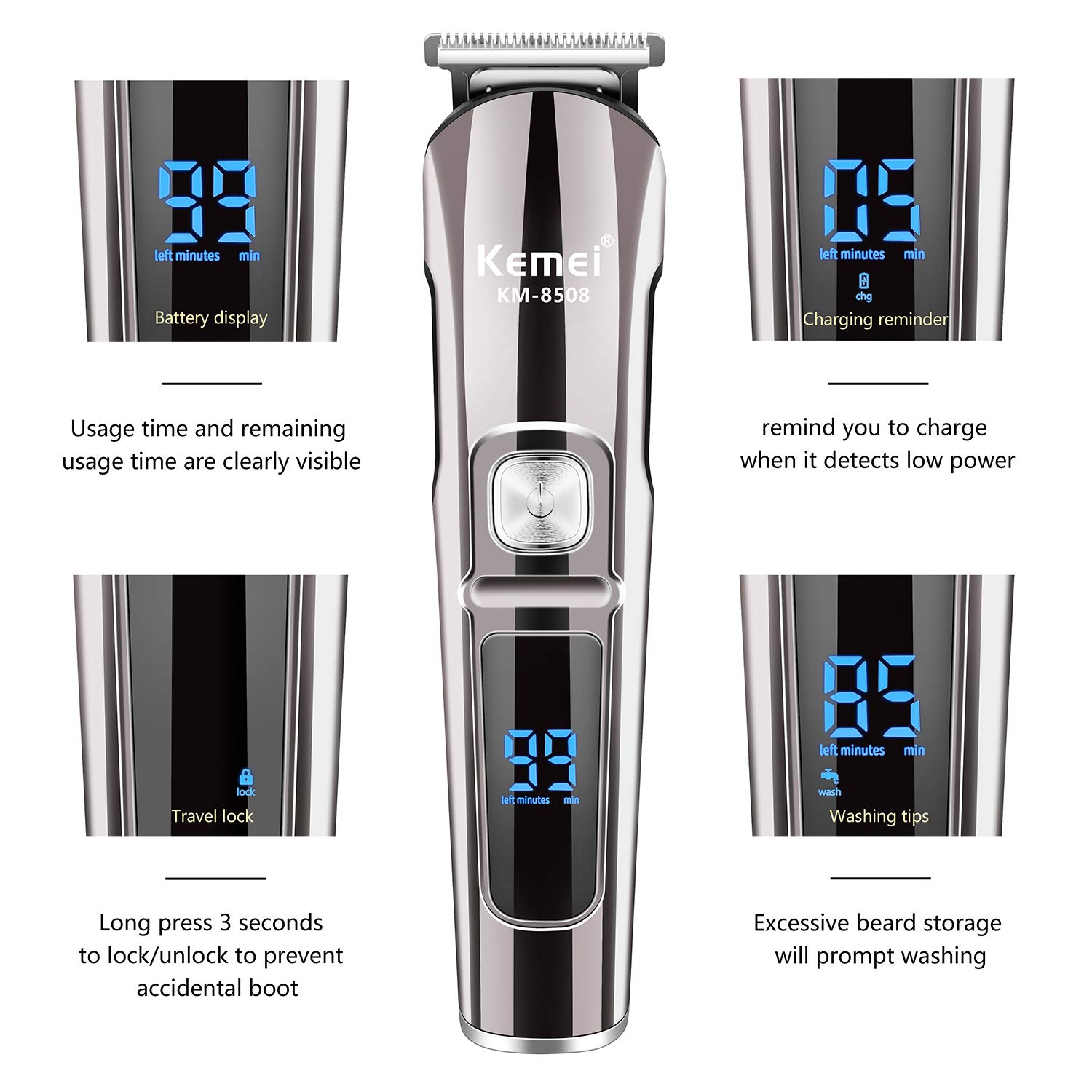 Kemei Professional Multifuncti - đánh giá và giá Men'S Grooming Hair And Body Wash